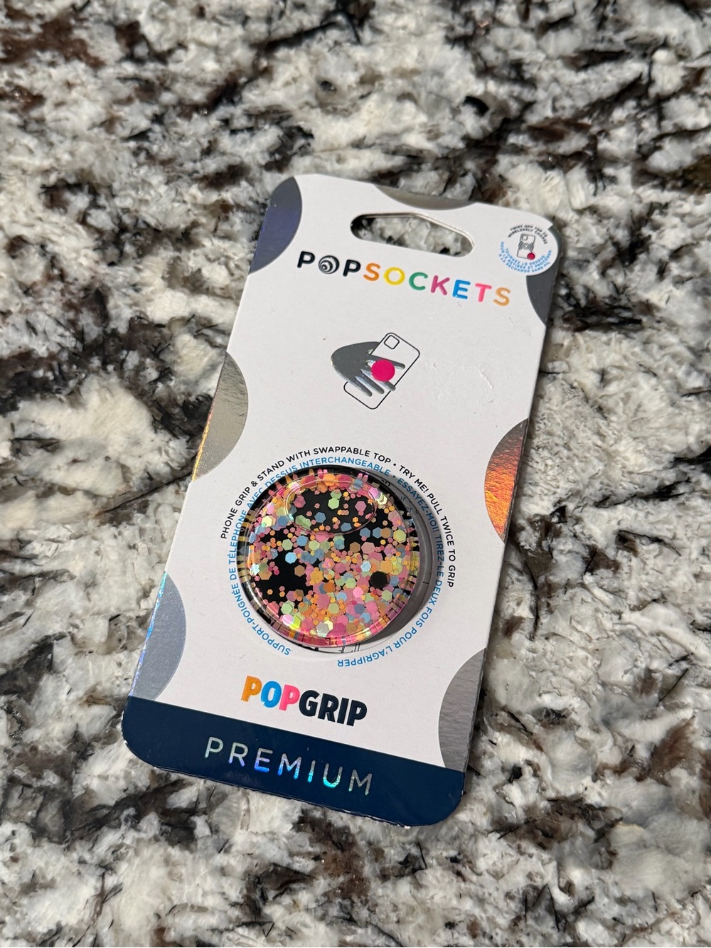 PopSocket PopGrip Premium Phone Grip - Multicolor Confetti